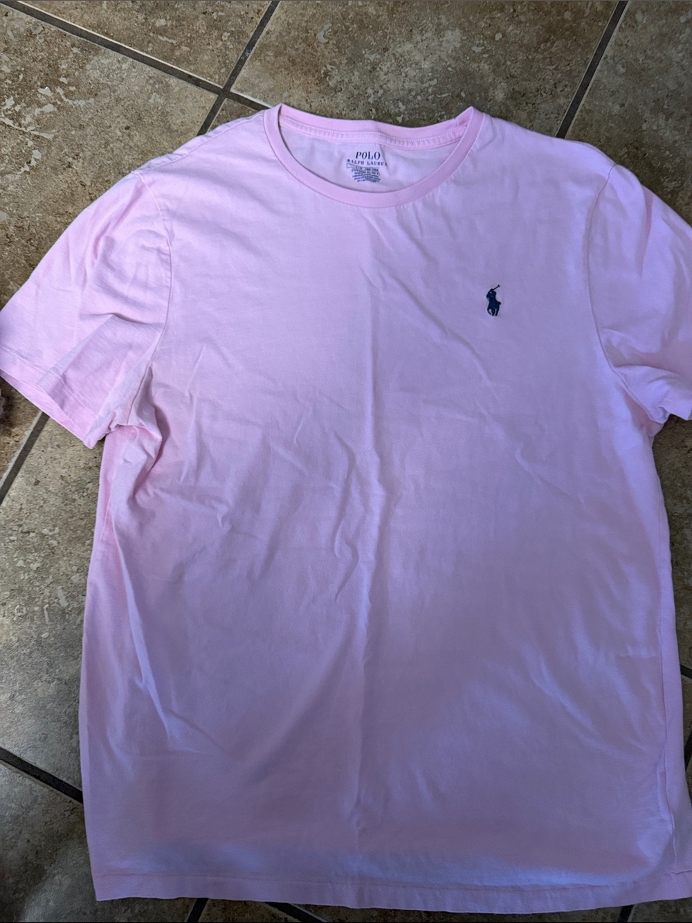 Polo by Ralph Lauren Light Pink Short-Sleeve Crewneck Tee
